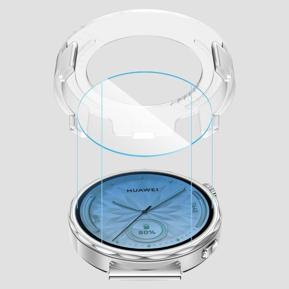 Tech-Protect Easy Set+ Huawei Watch GT 5 (41mm) Skærmbeskyttelsesglas - inkl. Installationsramme - 2 stk. - Gennemsigtig