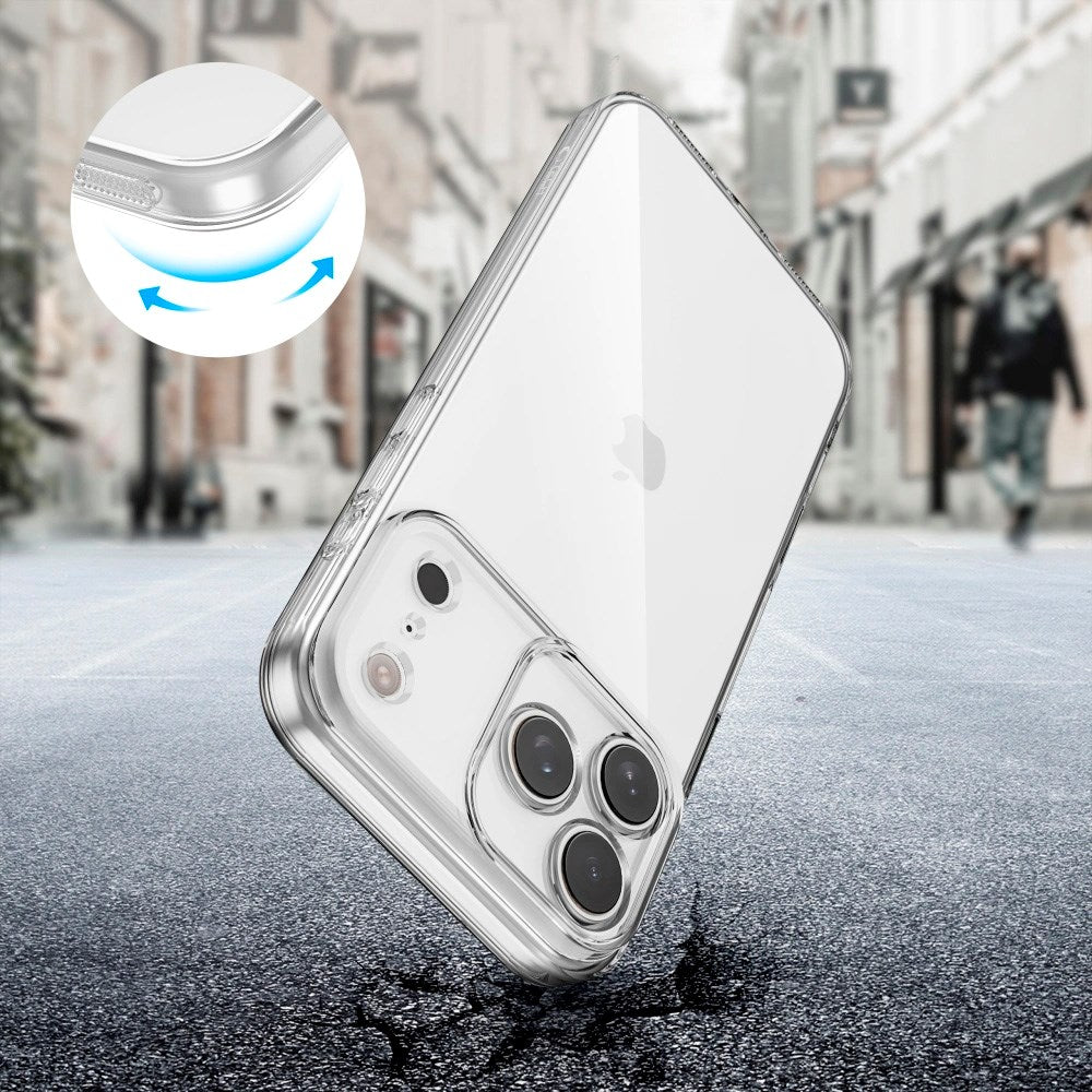 Tech-Protect - iPhone 17 Pro Max - Flexair Fleksibel Plast Cover - Gennemsigtig