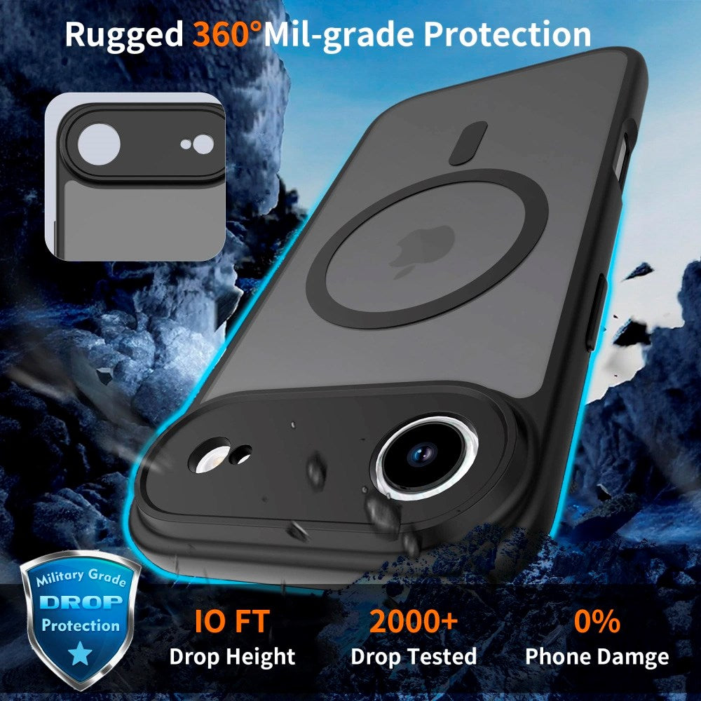 Tech-Protect - iPhone Air - BasicMag Hybrid Cover - MagSafe Kompatibel - Mat Sort