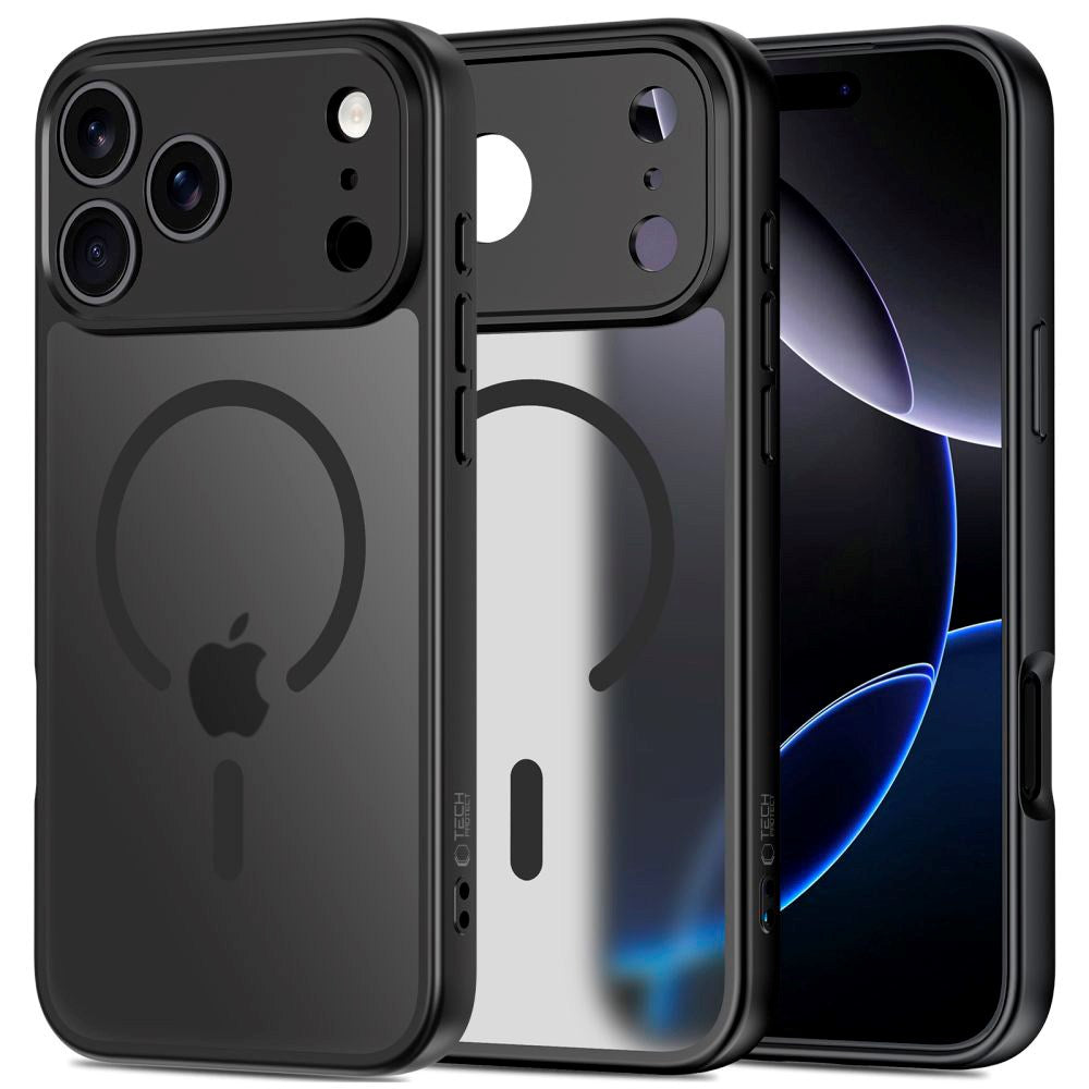 Tech-Protect iPhone 17 Pro Max BasicMag Hybrid Bagside Cover - MagSafe Kompatibel - Mat Sort