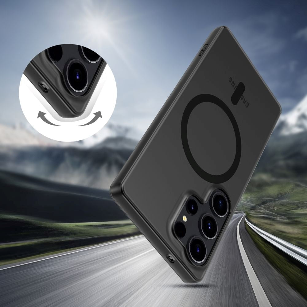 Samsung Galaxy S25 Ultra Tech-Protect MagSlim Bakdeksel - MagSafe-kompatibelt - Matt Svart