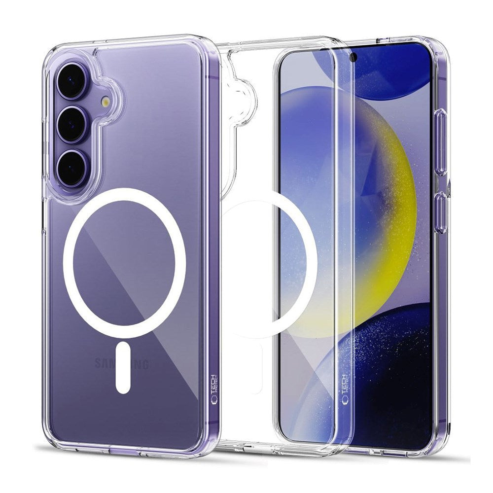 Samsung Galaxy S25+ (Plus) Tech-Protect Flexair Hybrid Bakdeksel - MagSafe-kompatibelt - Gjennomsiktig