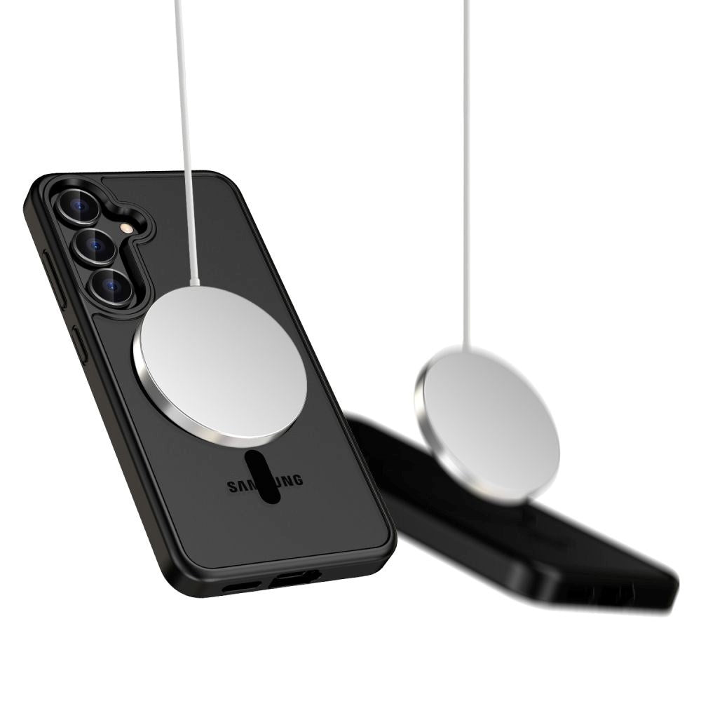 Samsung Galaxy S25+ (Plus) Tech-Protect Magmat Bakdeksel - MagSafe-kompatibelt - Matt Svart