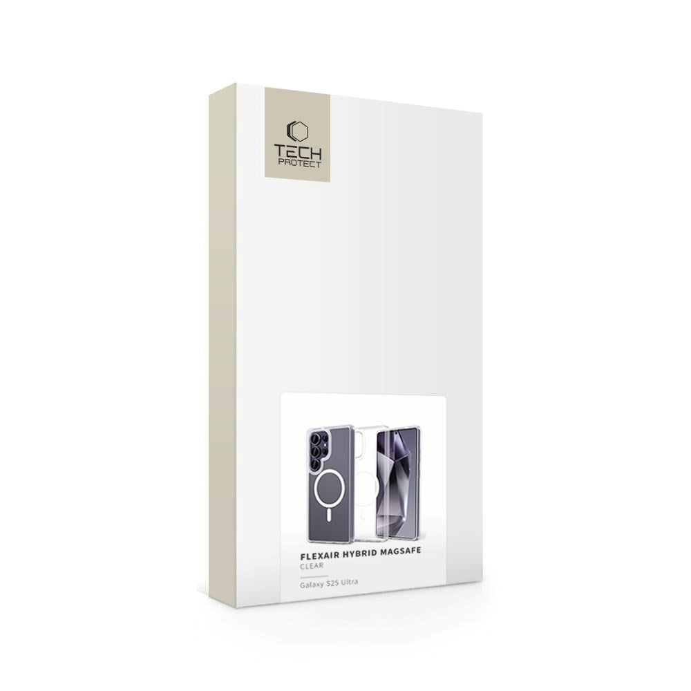 Samsung Galaxy S25 Ultra Tech-Protect Flexair Hybrid Bakdeksel - MagSafe-kompatibelt - Gjennomsiktig