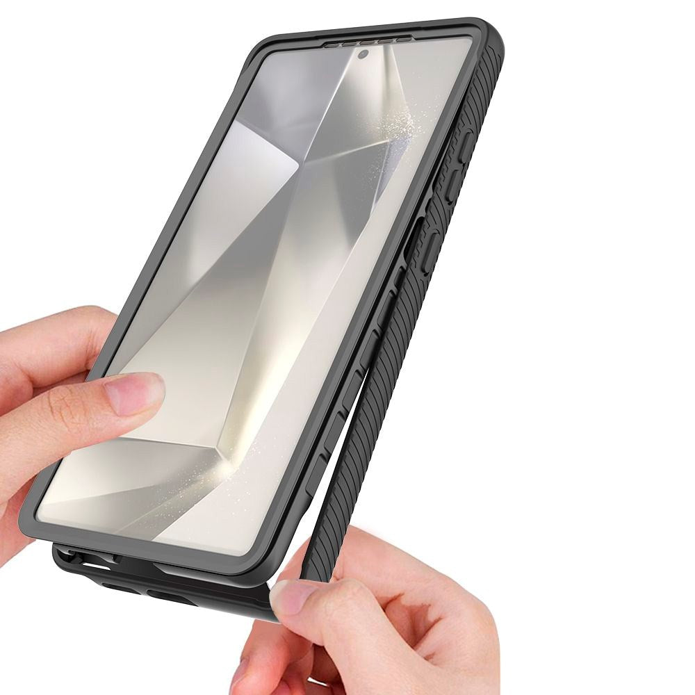 Tech-Protect Defense Hybrid-deksel - Samsung Galaxy S25 Ultra - MagSafe-kompatibel - Gjennomsiktig / Svart