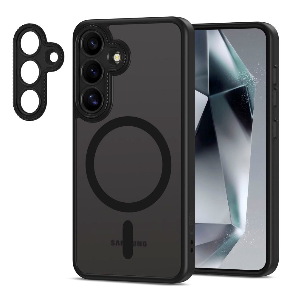 Tech-Protect MagCam Cover - Samsung Galaxy S25 - MagSafe Kompatibel - Mat Sort