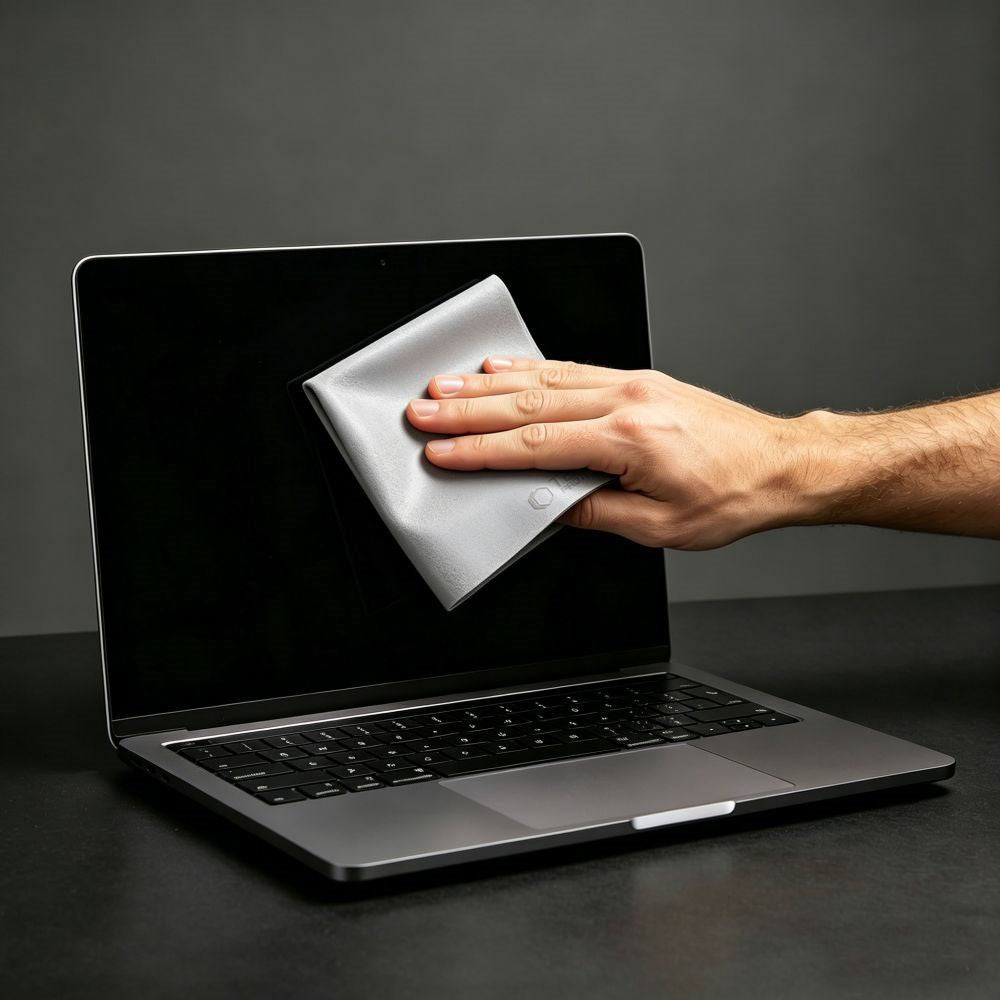 Tech-Protect Poleringsklud til Laptop Skærm 13-14" - Grå