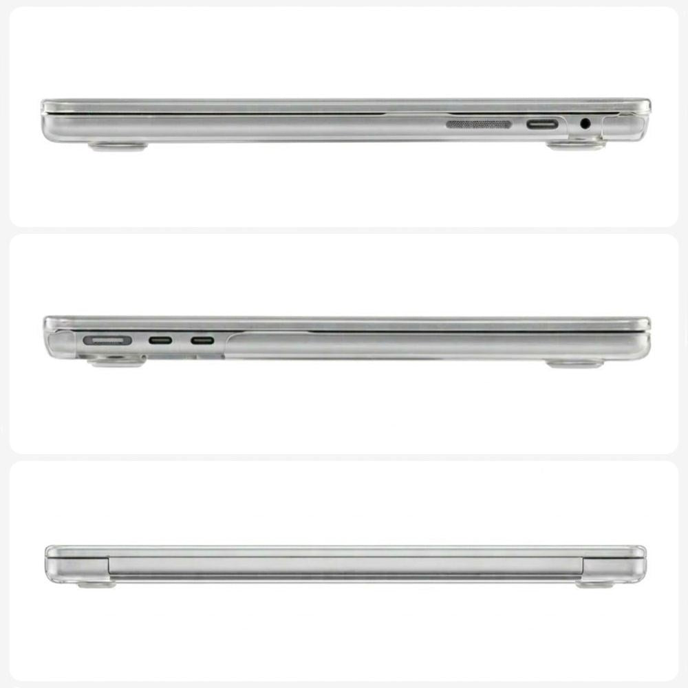 MacBook Pro 16 M5/M4/M3/M2/M1 (2026-2021) Tech-Protect Softshell Case - Gennemsigtig