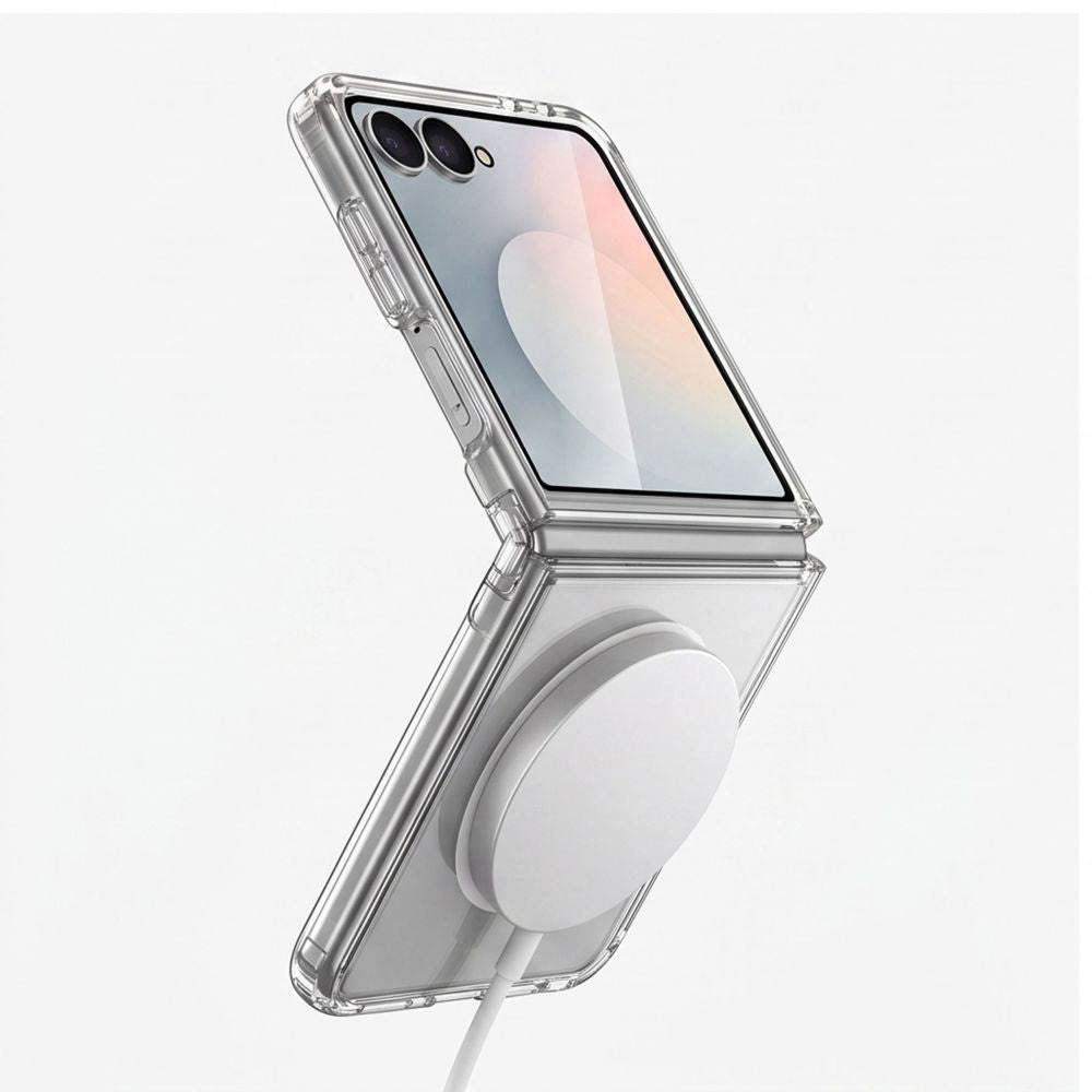 Samsung Galaxy Z Flip8 Tech-Protect Flexair Hybrid Bagside Cover - MagSafe Kompatibel - Gennemsigtig