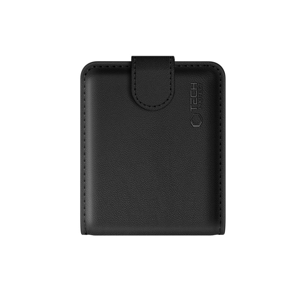 Samsung Galaxy Z Flip8 Tech-Protect Wallet Kunstlæder Flip Cover - Sort