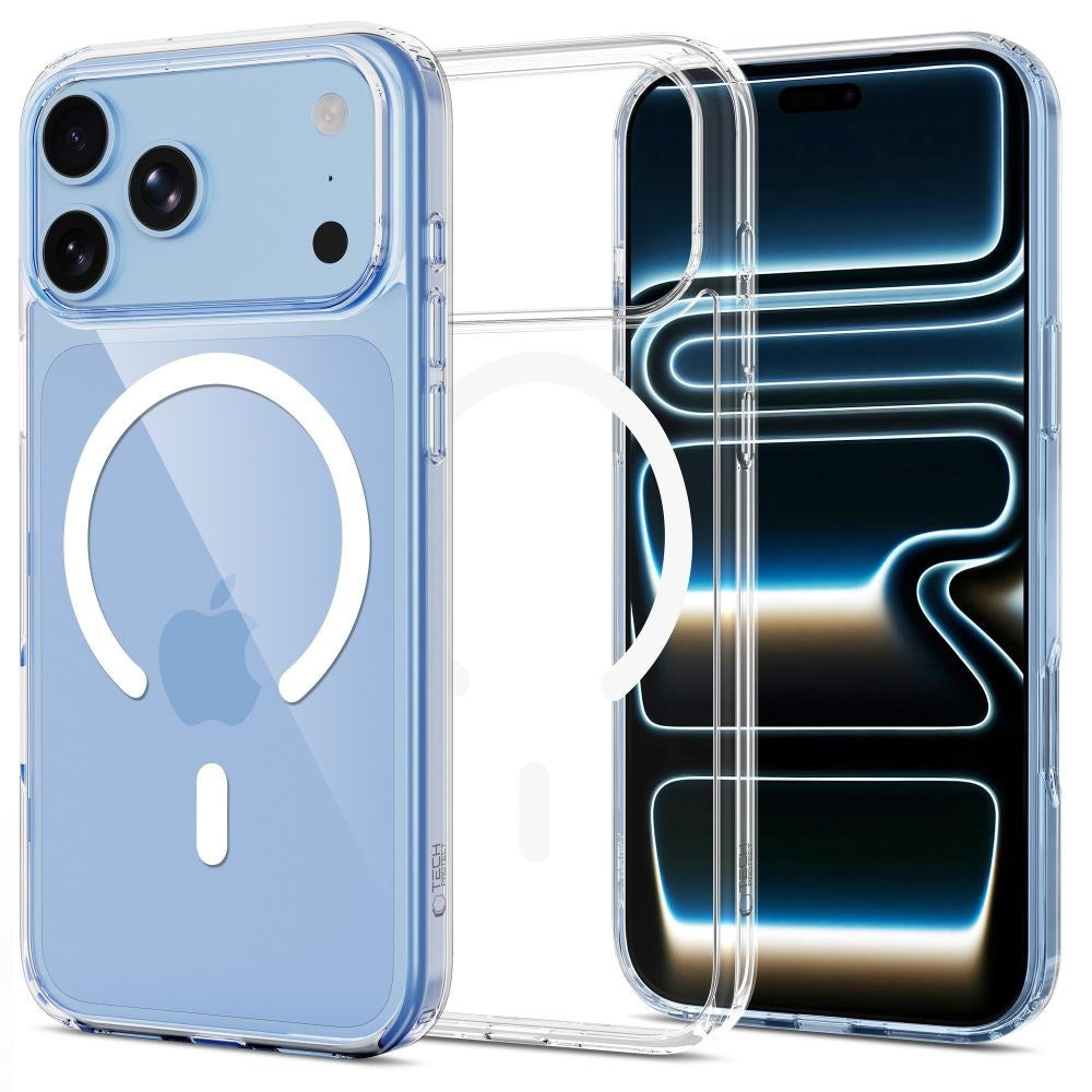 Tech-Protect iPhone 18 Pro / 17 Pro FlexAir Hybrid Plast Cover - MagSafe Kompatibel - Gennemsigtig