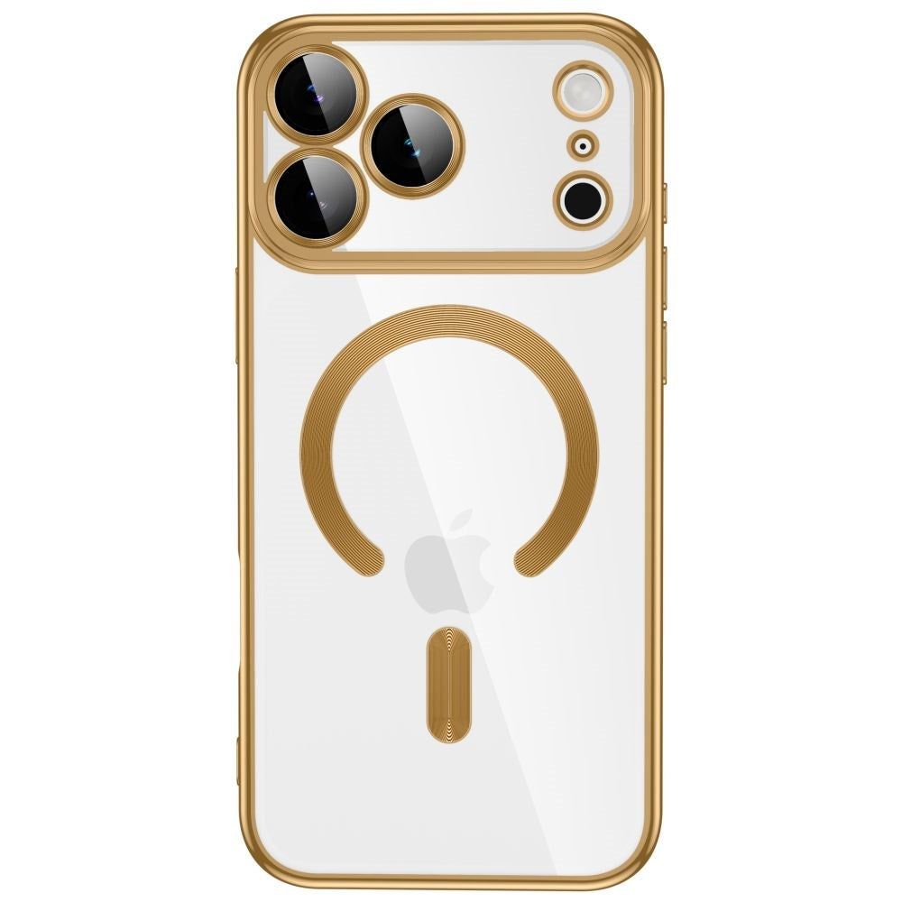 Tech-Protect iPhone 18 Pro / 17 Pro MagFlex Cover - MagSafe Kompatibel - Gennemsigtig / Guld