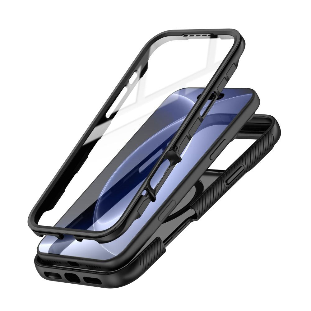 Tech-Protect iPhone 18 Pro Max / 17 Pro Max Defense Mobil Cover med Skærmbeskyttelse - MagSafe Kompatibel - Matte Black