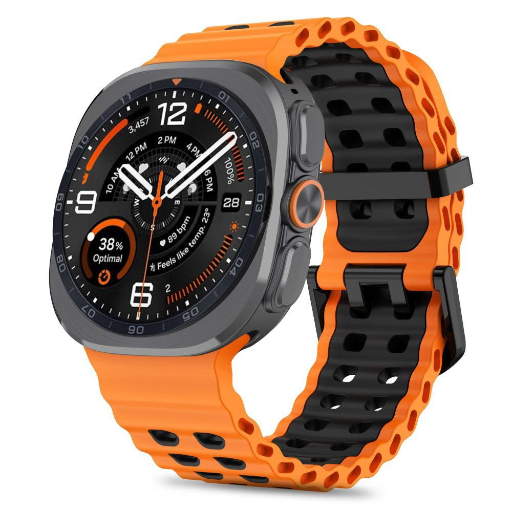 Samsung Galaxy Watch Ultra 2 / Ultra (47mm) Tech-Protect IconBand Pro Plast Rem - Orange / Sort