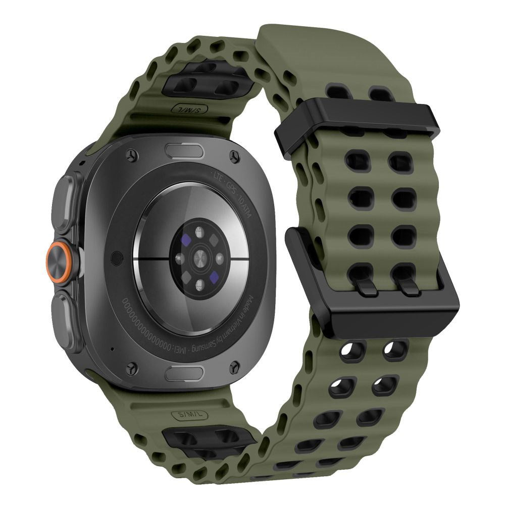 Samsung Galaxy Watch Ultra 2 / Ultra (47mm) Tech-Protect IconBand Pro Plast Rem - Grøn / Sort