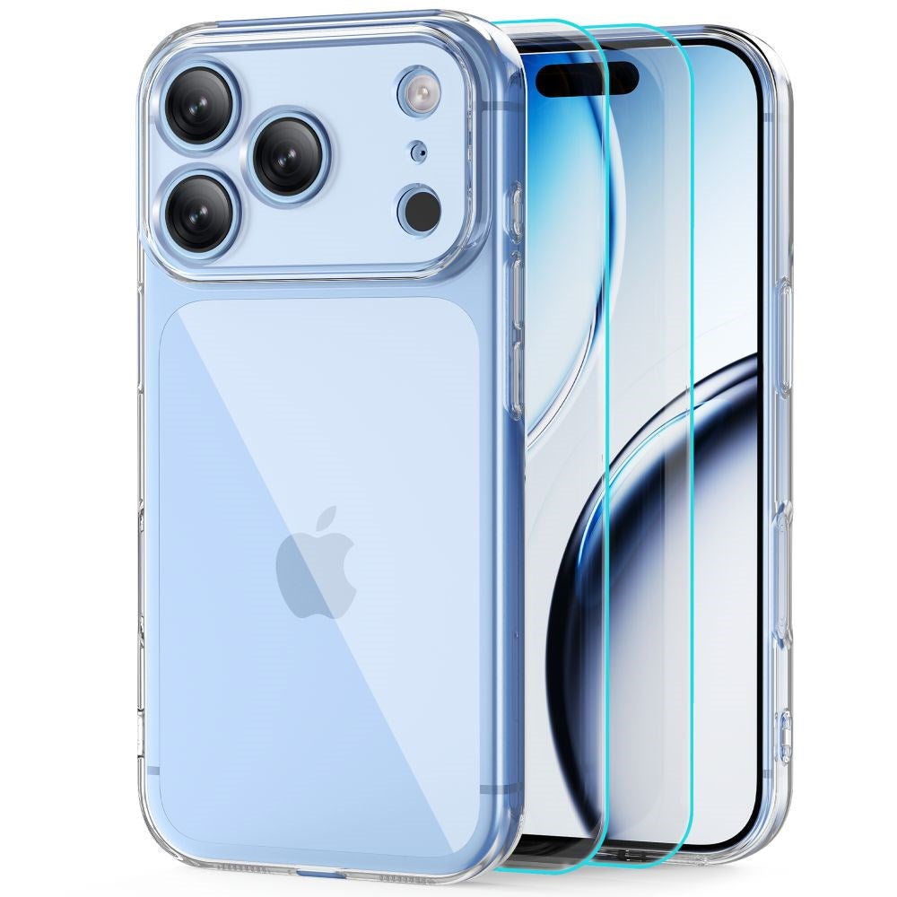 Tech-Protect iPhone 18 Pro / 17 Pro FlexAir Cover m. 2 stk. Skærmbeskyttelse - MagSafe Kompatibel - Gennemsigtig