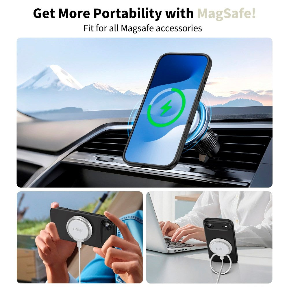 Tech-Protect - iPhone Air - Silicone Cover - MagSafe Kompatibel - Sort