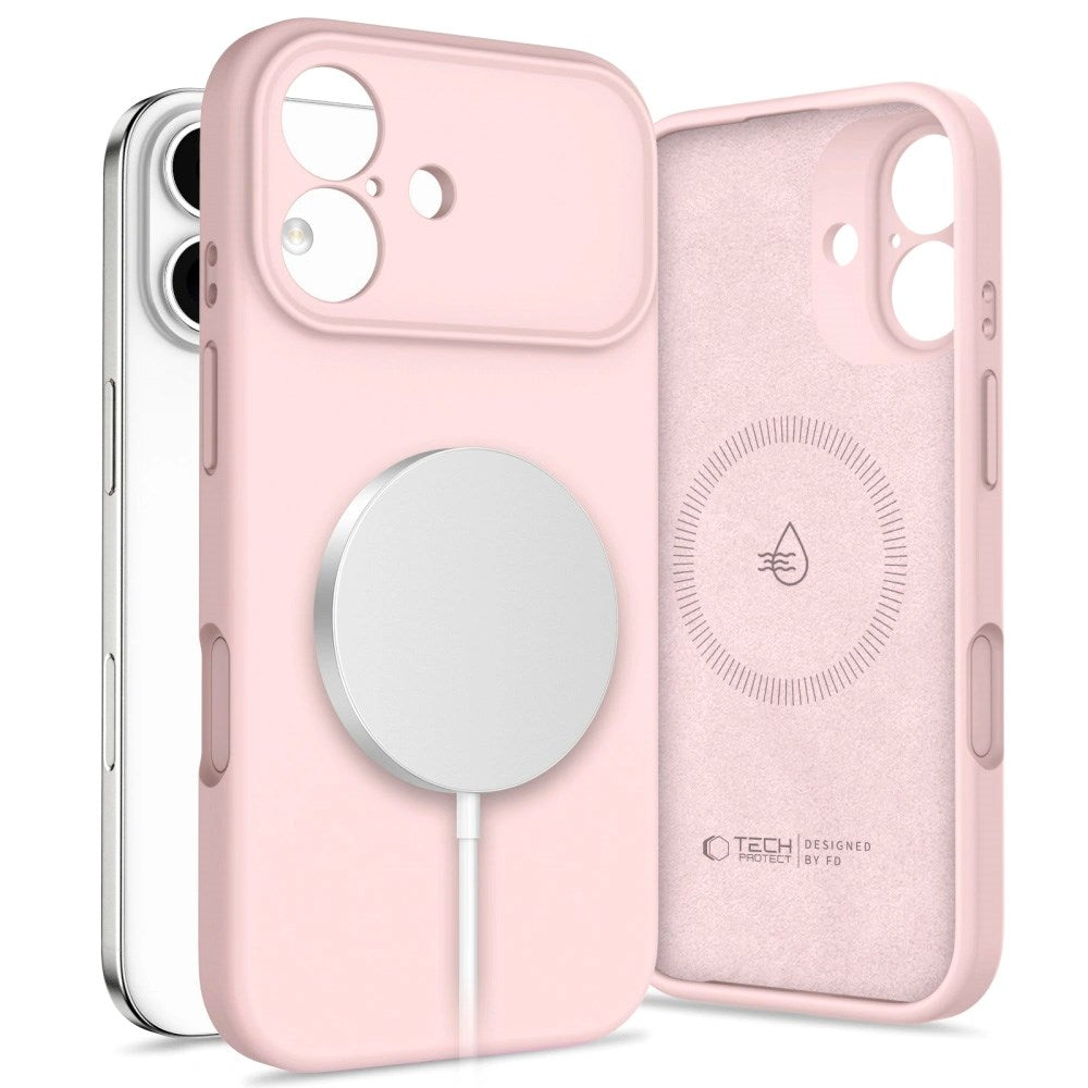 Tech-Protect - iPhone 17 - Silicone Cover - MagSafe Kompatibel - Lyserød