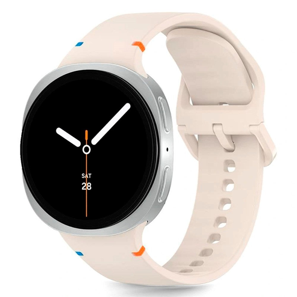 Tech-Protect - Samsung Galaxy Watch 8 / 8 Classic (40 / 44 / 46mm) - Silikone Rem - Starlight