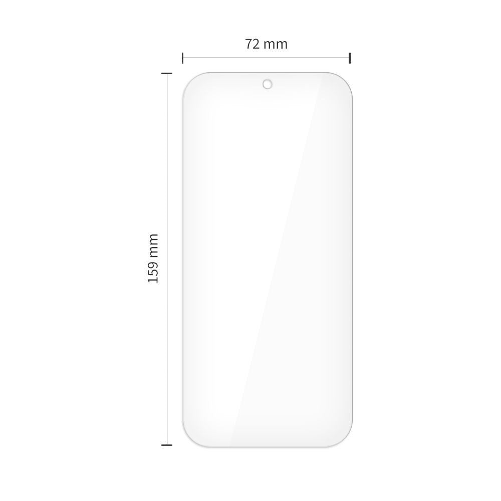 Google Pixel 11 Pro XL / 10 Pro XL / 9 Pro XL Tech-Protect Glass Fit+ Hærdet Skærmbeskyttelsesglas - 2 stk - Gennemsigtig