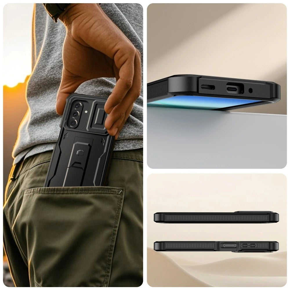 Samsung Galaxy A17 (5G) Tech-Protect Kevlar Cam+ Cover m. Indbygget Skærmbeskyttelse - Sort