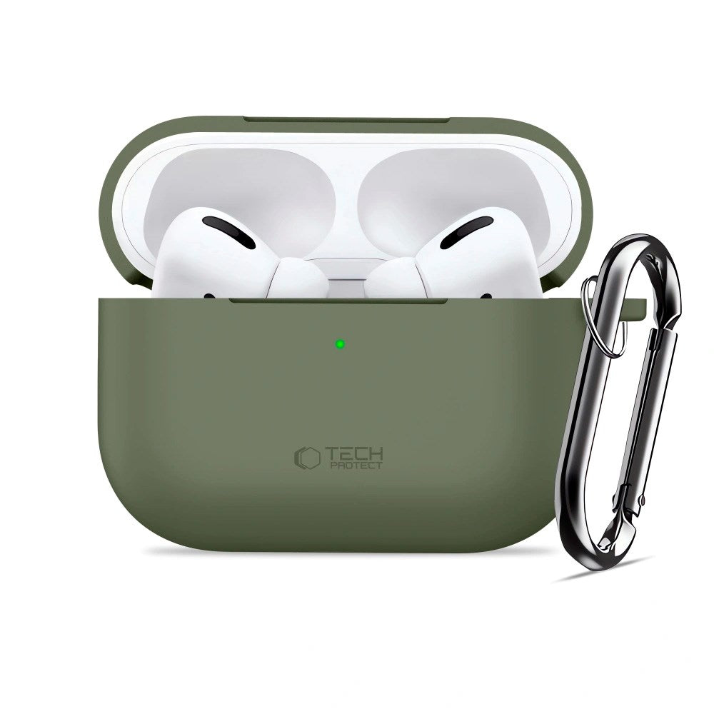 Tech-Protect - Apple AirPods Pro (3. gen.) Silicone Hook Cover - Grøn