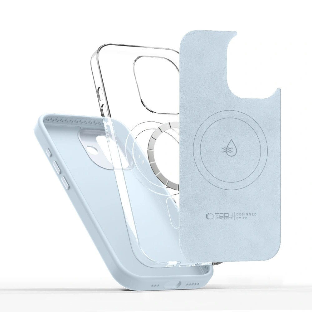 iPhone 17 Tech-Protect Uniq Hybrid Bagsidecover - MagSafe Kompatibel - Blå