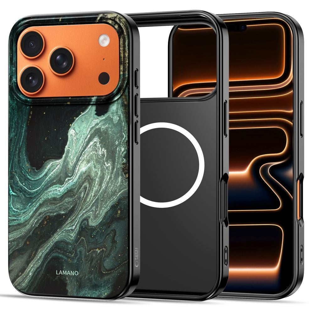 Tech-Protect iPhone 17 Pro Lamano Bagside Cover - MagSafe Kompatibel - Verde Aura