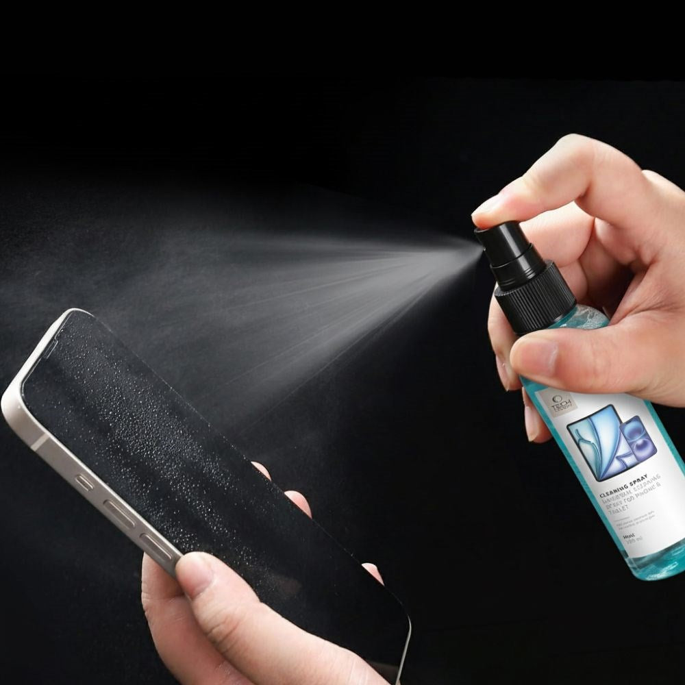 Tech-Protect Rengøringssæt m. Spray & Klud - Mint