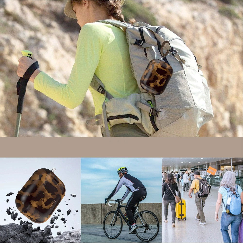 Apple AirPods Pro (3. Gen.) Tech-Protect Lamano Case m. Nøglering - Panther