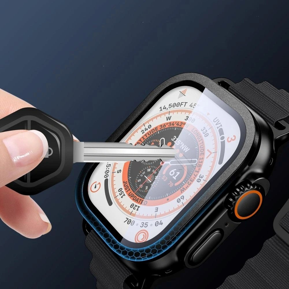 Apple Watch Ultra 3 / 2 / 1 (49mm) Tech-Protect Skærmbeskyttelse - 2 stk. - Cosmic Orange