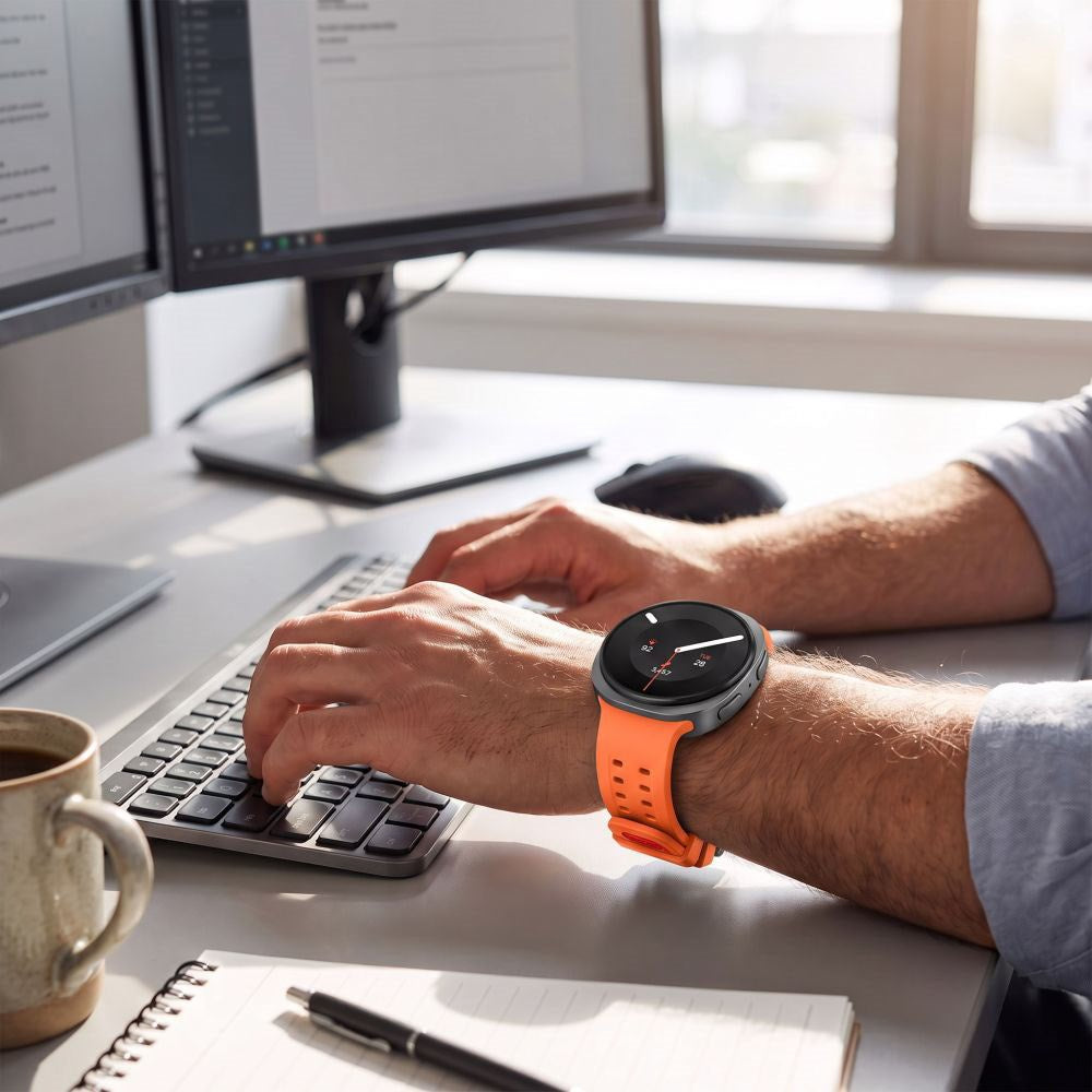Samsung Galaxy Watch 8 / 9 / Classic (40 / 44 / 46mm) Tech-Protect Silikone Air Rem - Orange