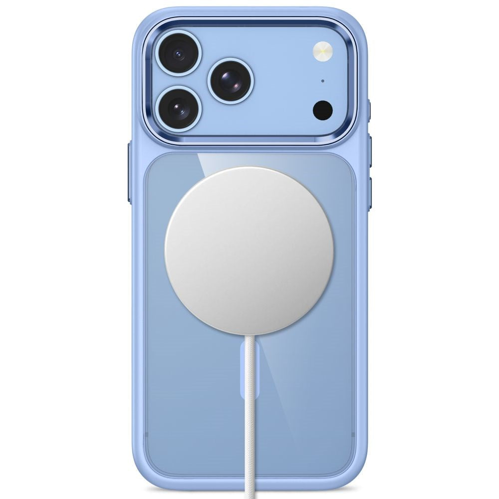 Tech-Protect iPhone 18 Pro Max / 17 Pro Max MagMat Mobil Cover - MagSafe Kompatibel - Gennemsigtig / Blå