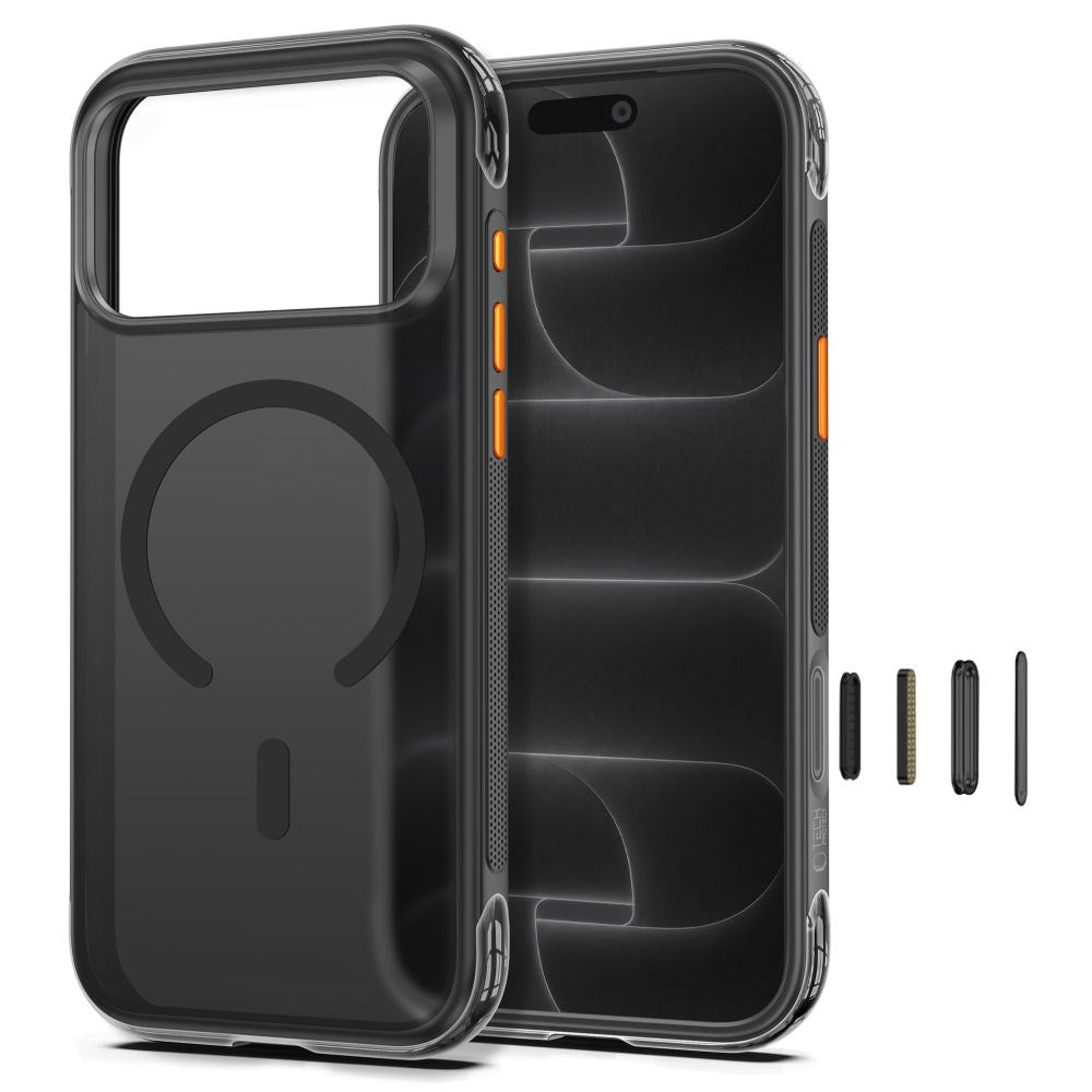Tech-Protect iPhone 18 Pro / 17 Pro MagAir Bagside Cover - MagSafe Kompatibel - Mat Sort