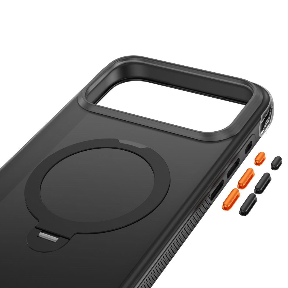 Tech-Protect iPhone 18 Pro Max / 17 Pro Max MagAir Stand Mobil Cover m. Kickstand - MagSafe Kompatibel - Mat Sort