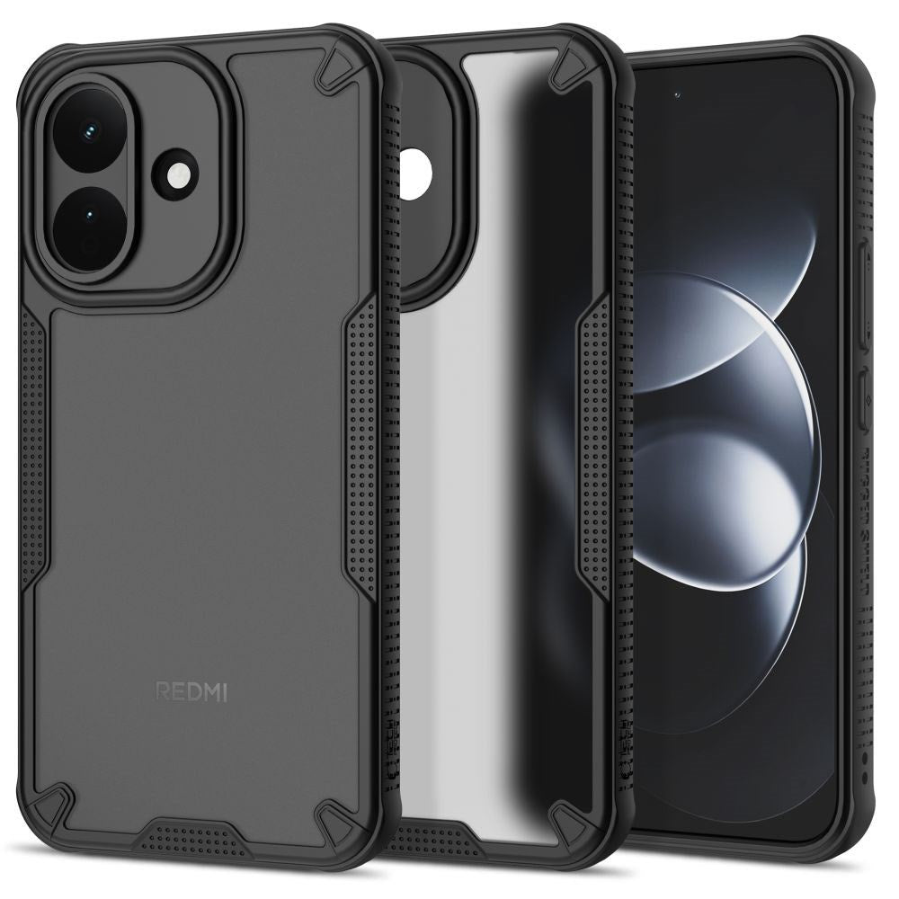 Xiaomi Redmi Note 17 Pro (5G) Tech-Protect Rugged Shield Bagside Cover - Mat Sort