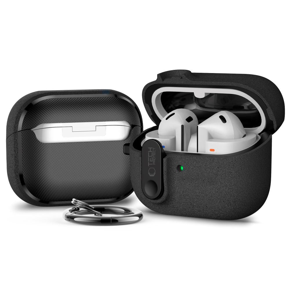 Tech-Protect Samsung Galaxy Buds 3 / 3 Pro / 3 FE Slim Hook Cover - Karabinhage - Sort