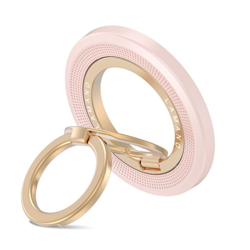 Tech-Protect Lamano Mobil Ring - MagSafe Kompatibel - Lyserød / Guld