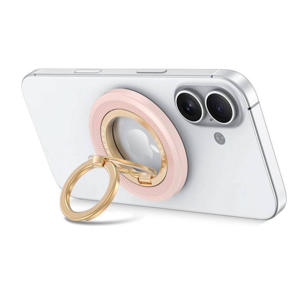 Tech-Protect Lamano Mobil Ring - MagSafe Kompatibel - Lyserød / Guld
