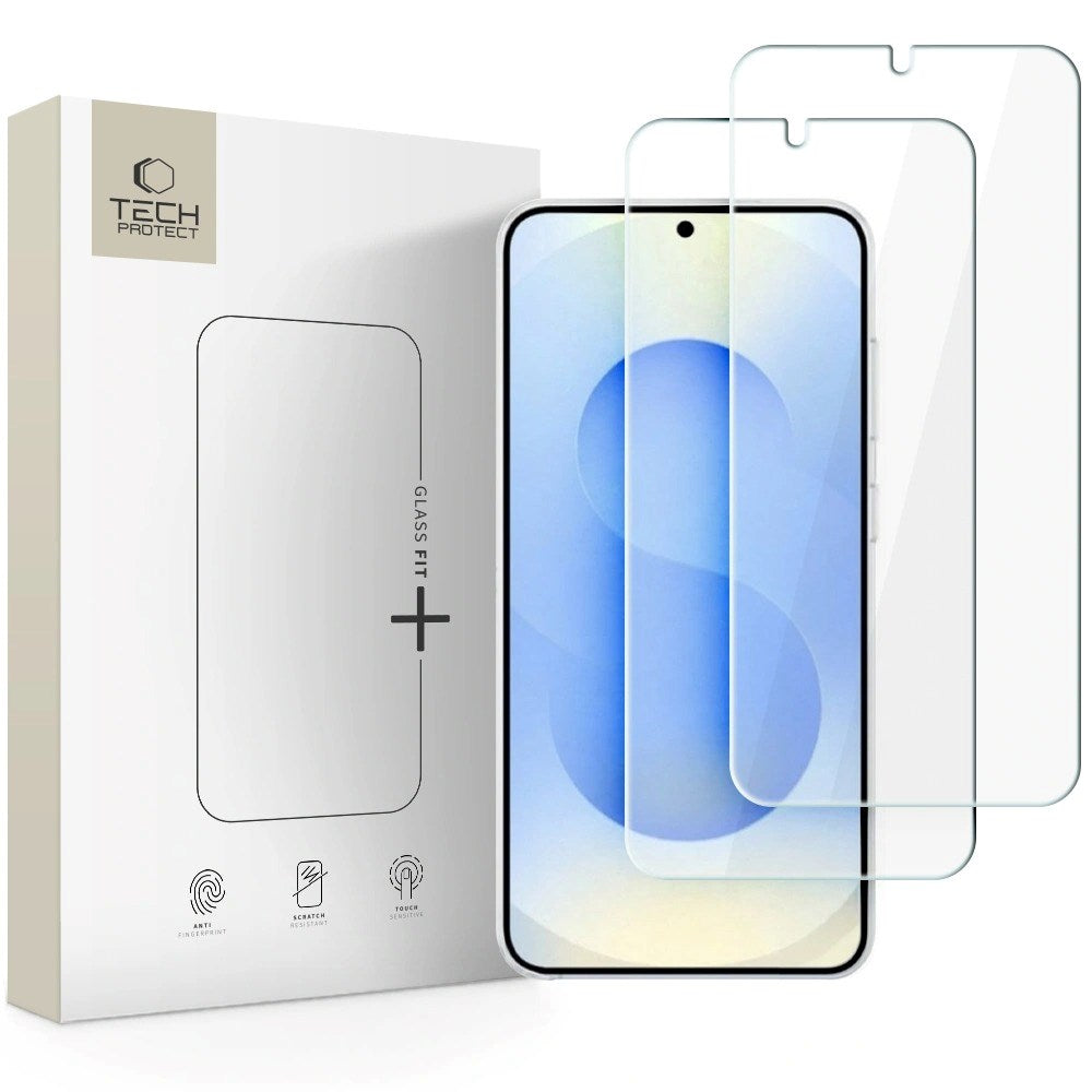 Samsung Galaxy S26 Glass Fit+ - Beskyttelsesglas - 2 stk. - Gennemsigtig
