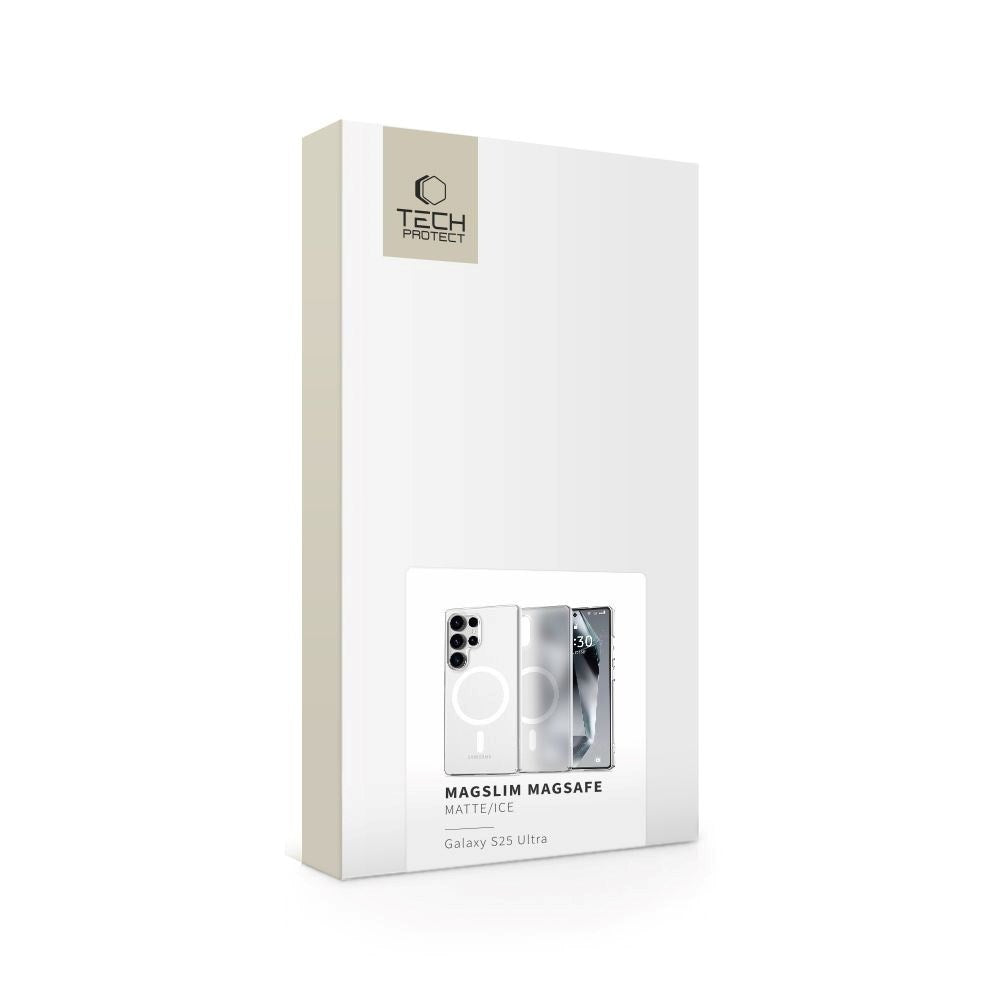 Samsung Galaxy S25 Ultra Tech-Protect MagSlim Bakdeksel - MagSafe-kompatibelt - Matt Hvit