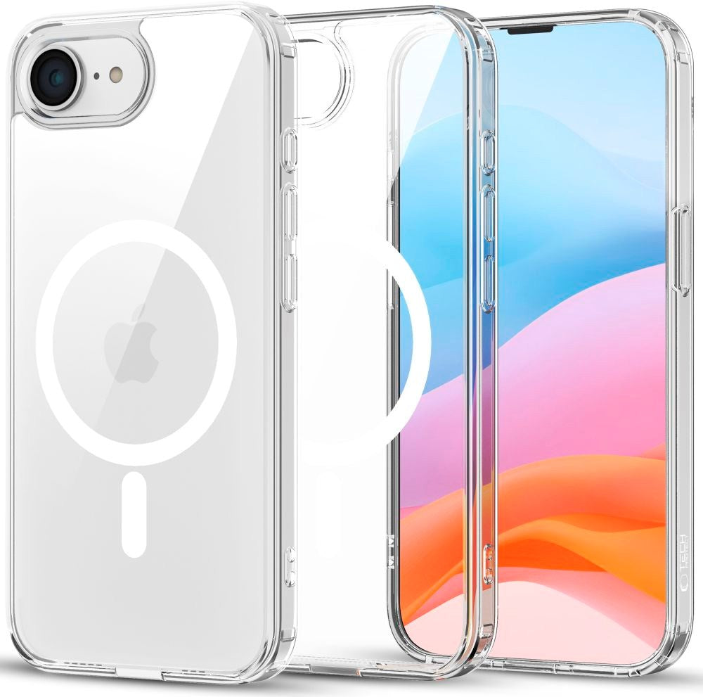 Tech-Protect Flexair Hybrid Deksel - iPhone 16e - MagSafe-kompatibel - Gjennomsiktig