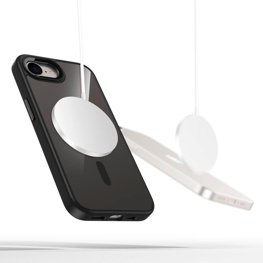 Tech-Protect - iPhone 16e - Magmat Deksel - MagSafe kompatibel - Gjennomsiktig / Svart