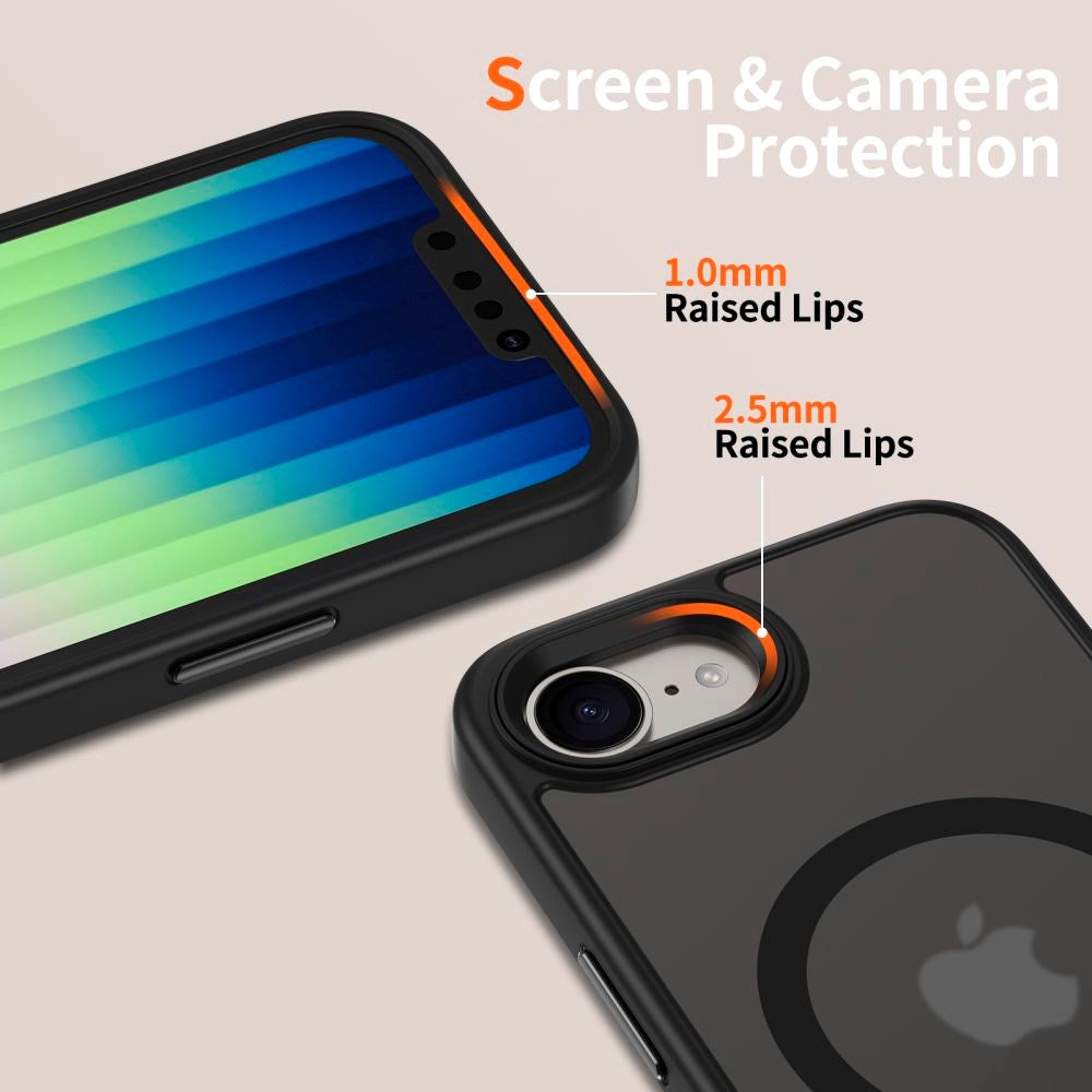 Tech-Protect - iPhone 16e - Magmat Cover - MagSafe Kompatibel - Mat Sort