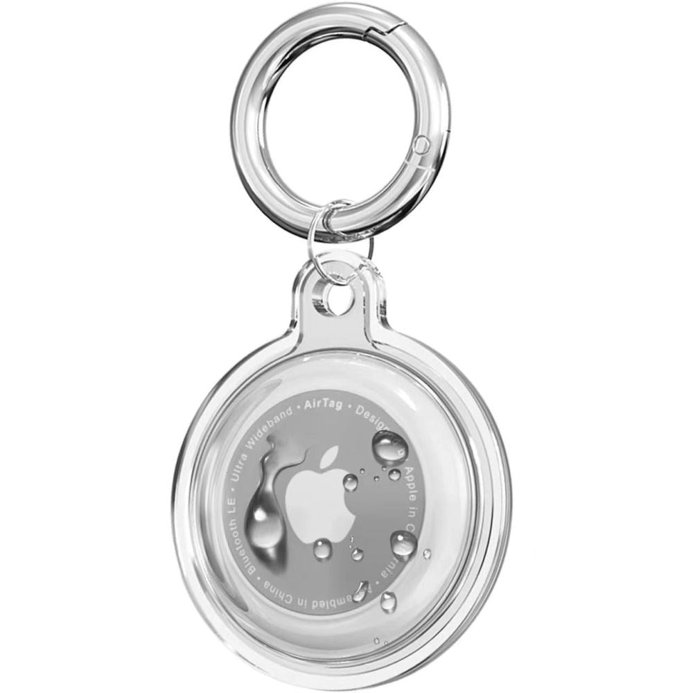 Tech-Protect Apple AirTag Icon Case m. Karabinhage - 4 stk. - Gennemsigtig