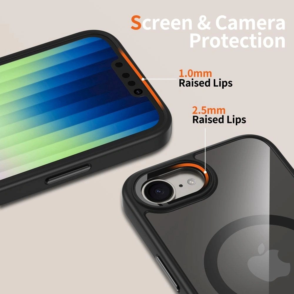 Nothing Phone (3a) Pro Tech-Protect Magmat Bagside Cover - MagSafe Kompatibel - Gennemsigtig / Sort