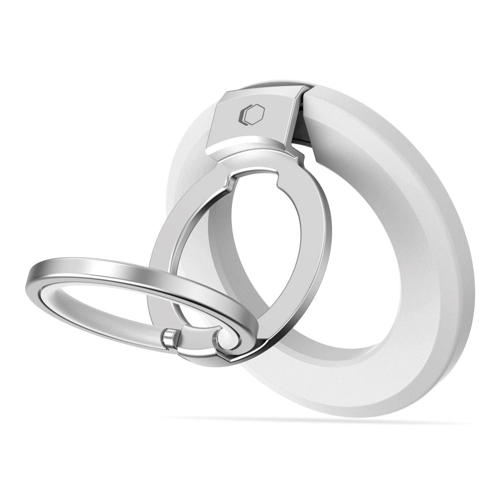 Tech-Protect Magnetisk Finger Ring - Mobil - MagSafe Kompatibel - Hvid