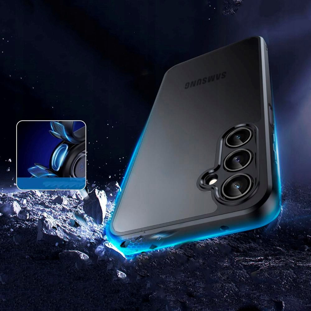 Tech-Protect MagMat plastdeksel - Motorola Moto G55 - Gjennomsiktig / Svart