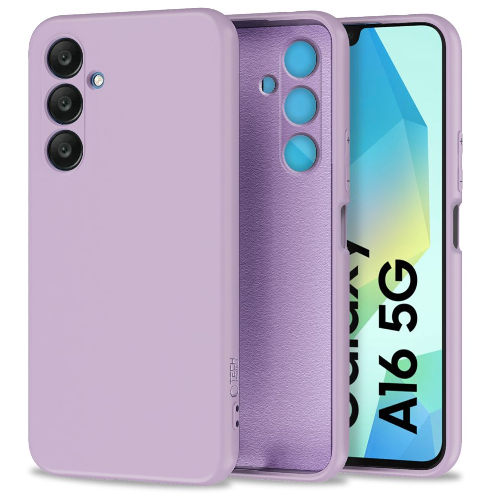 Samsung Galaxy A16 (4G/5G) - Tech-Protect-ikon - Silikondeksel - Lilla