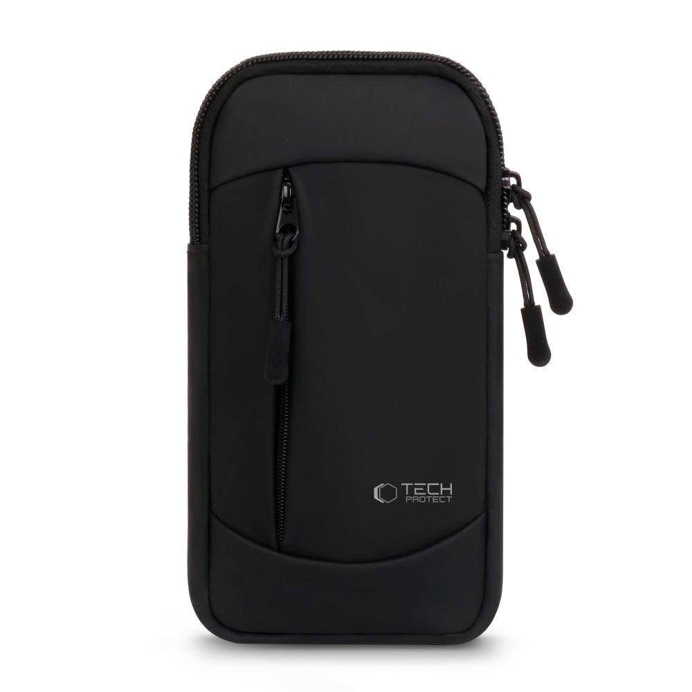 Tech-Protect - Universal Løbearmbånd - Sort / Hvid